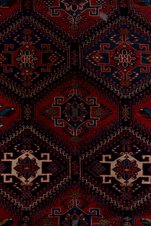 Antique Baktiary Runner Rug (4' x 9')